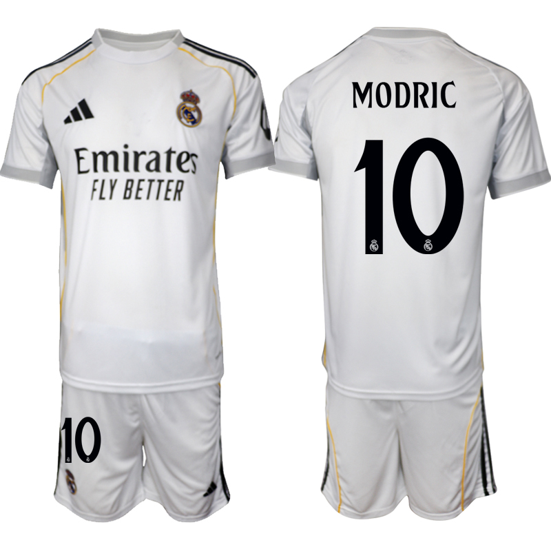 Men 2025-2026 Club Real Madrid home White #10 Soccer Jersey